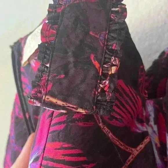 ULLA JOHNSON Caprice floral cotton poplin midi dress Women’s Size 2 NWOT - Picture 16 of 16